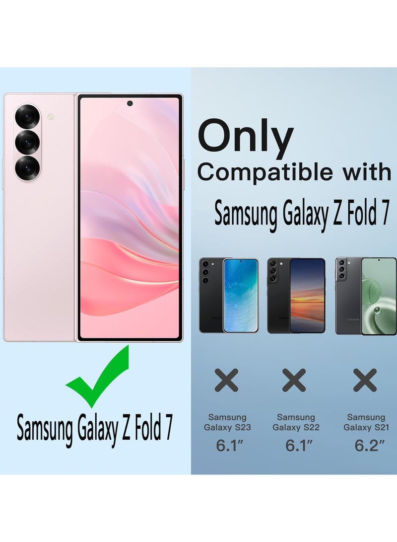 Case for Samsung Galaxy Z Fold 7, Shockproof Anti-Scratch, Anti-Fingerprint, Upgraded Camera Protection, Non-Slip Phone Case for Galaxy Z Fold 7, Crystal Clear  - Image 2