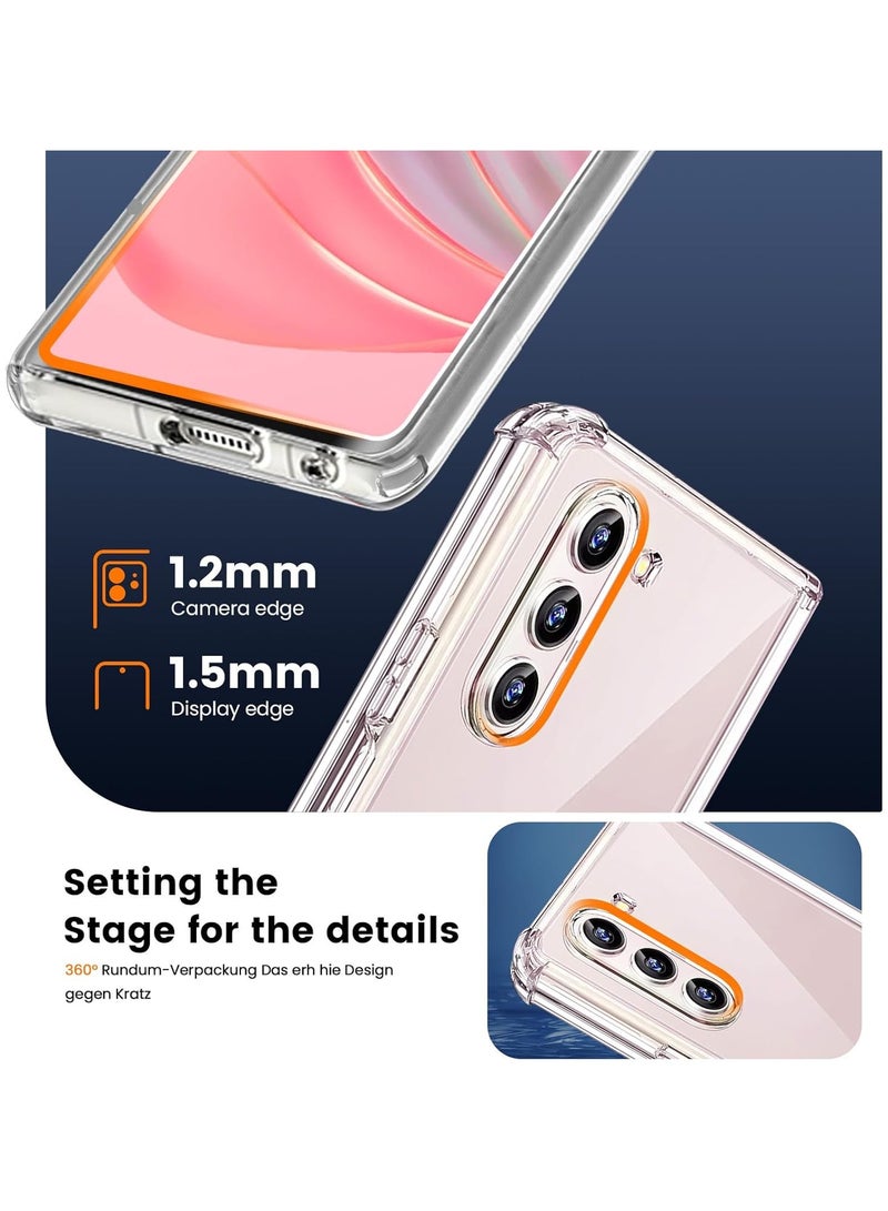 Case for Samsung Galaxy Z Fold 7, Shockproof Anti-Scratch, Anti-Fingerprint, Upgraded Camera Protection, Non-Slip Phone Case for Galaxy Z Fold 7, Crystal Clear  - Image 4