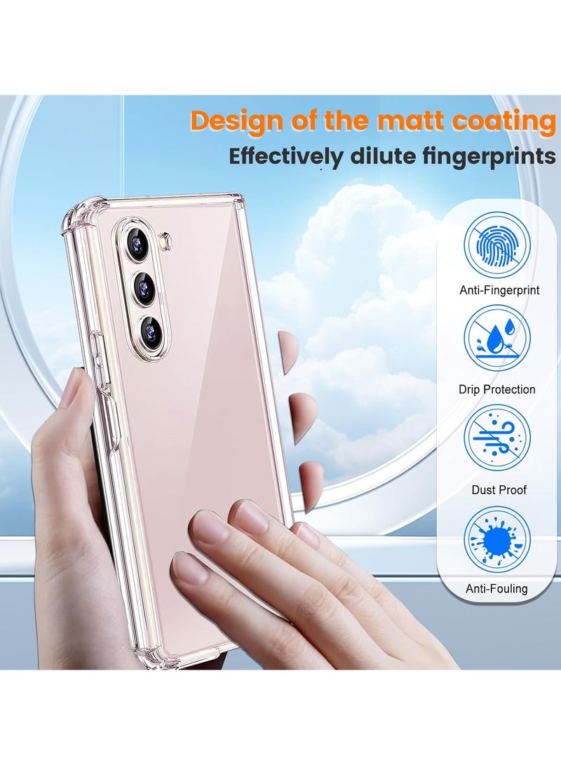 Case for Samsung Galaxy Z Fold 7, Shockproof Anti-Scratch, Anti-Fingerprint, Upgraded Camera Protection, Non-Slip Phone Case for Galaxy Z Fold 7, Crystal Clear  - Image 5