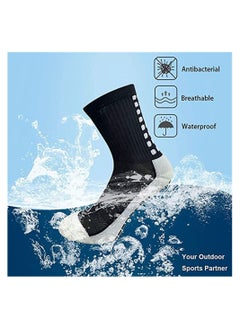 SYOSI 4 Pcs Unisex Non Slip Sport Soccer Socks Breathable Comfortable Athletic Football Basketball Hockey Sports Grip Socks with Rubber Dots Unisex  - Image 4