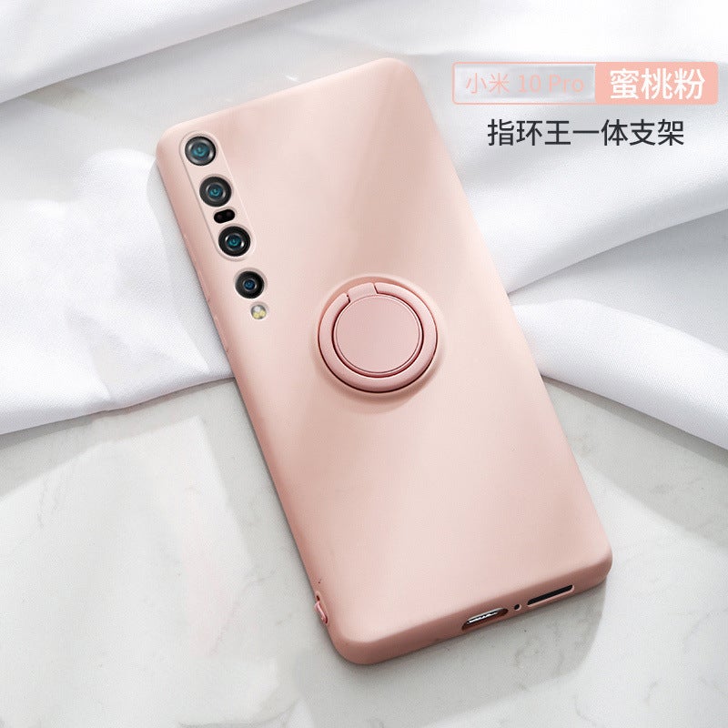 غطاء واقي، حامل قائم، وردي سيليكون، حماية من السقوط، مقاوم للصدمات لـ Xiaomi 14 Pro بوظيفة حامل من السيليكون باللون الوردي للمدرسة للهدايا لترتيب الأغراض - Image 1