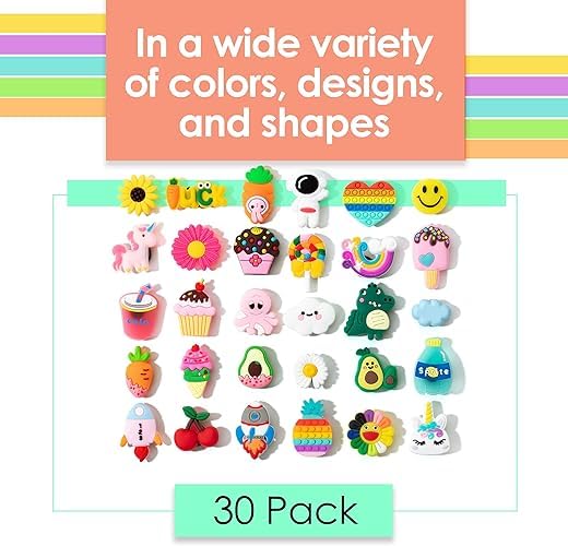 EGOTUDE Shoe Charms for Crocs, 30 Pieces, Random Design - Image 4