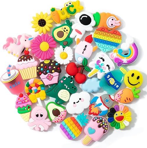 EGOTUDE Shoe Charms for Crocs, 30 Pieces, Random Design - Image 5