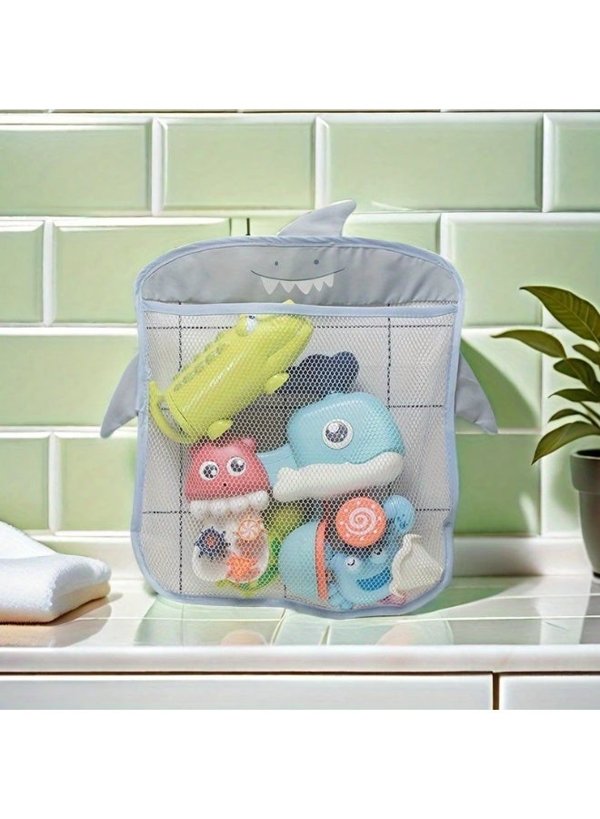Goolsky 1pc Lightweight Wall Mount Hanging Bath Storage Basket, Organizer for Toys and Bathroom Accessories, No Electricity Needed, Stylish Design  - Image 5