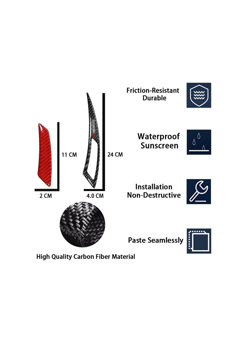 Generic - Fender Carbon Fiber Anti-Scratch Protector Trim - Self-Adhesive Wheel Eyebrow and Bumper Guard, 2PCS Rubber Strips for Lossless Installation and Collision Protection. - Image 1