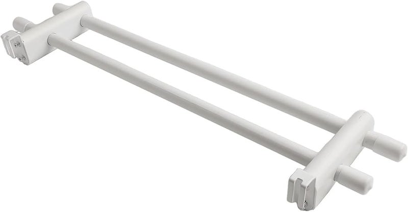 White No Drill Towel Rail For Radiator 50cm ABS Carbon Steel Space Saving Bathroom Organizer - Image 4