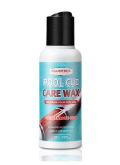 WILLIAM WEIR 100ml Pool Cue Stick Shaft Wax Pool Silky Shaft Wax Burnisher Billiards Accessories for Wood Pool Cue Shaft Protection  - Image 1