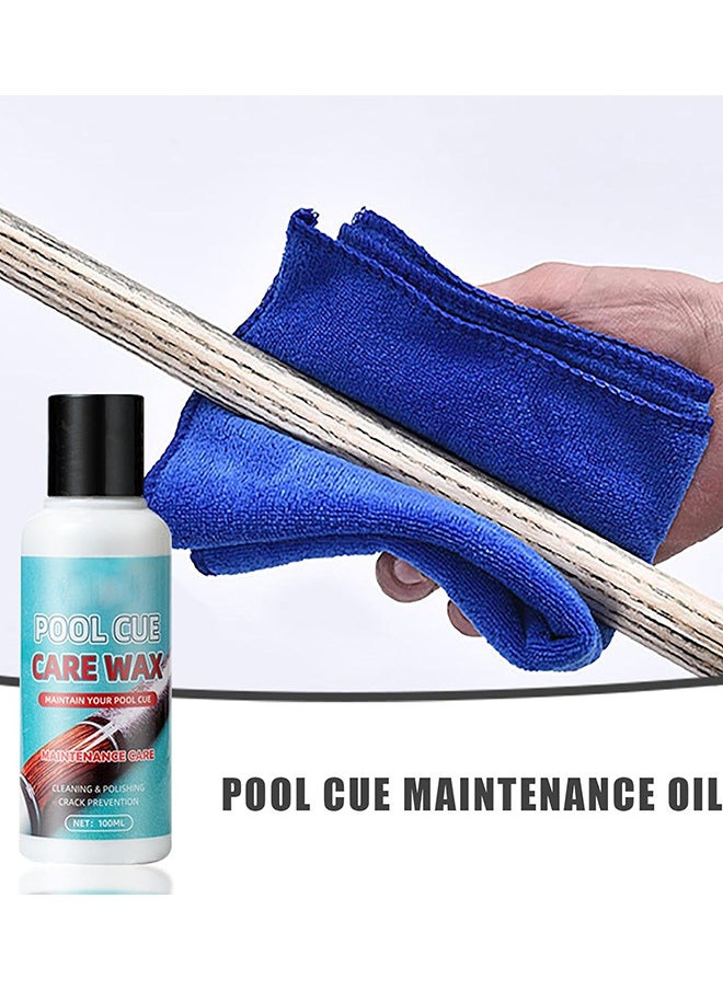 WILLIAM WEIR 100ml Pool Cue Stick Shaft Wax Pool Silky Shaft Wax Burnisher Billiards Accessories for Wood Pool Cue Shaft Protection  - Image 4