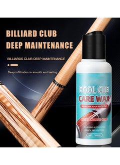 WILLIAM WEIR 100ml Pool Cue Stick Shaft Wax Pool Silky Shaft Wax Burnisher Billiards Accessories for Wood Pool Cue Shaft Protection  - Image 3