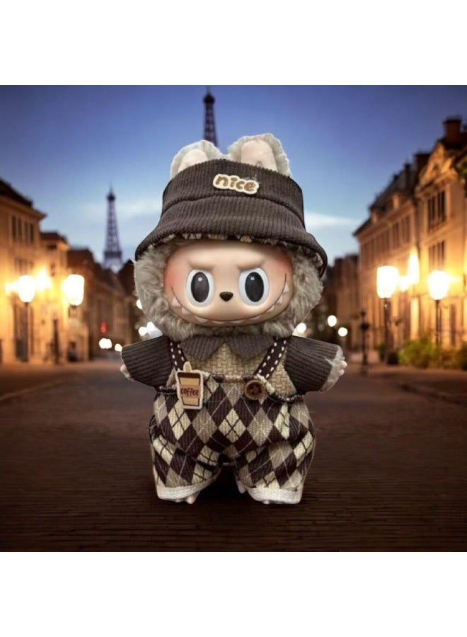 dxl Doll Clothes Compatible with 15/17cm Labubu, Doll Clothes Set, Fashion Doll Outfit Set Suitable for Labubu Accessories, Dress Up Clothes for Labubu( No Doll ) - Image 4