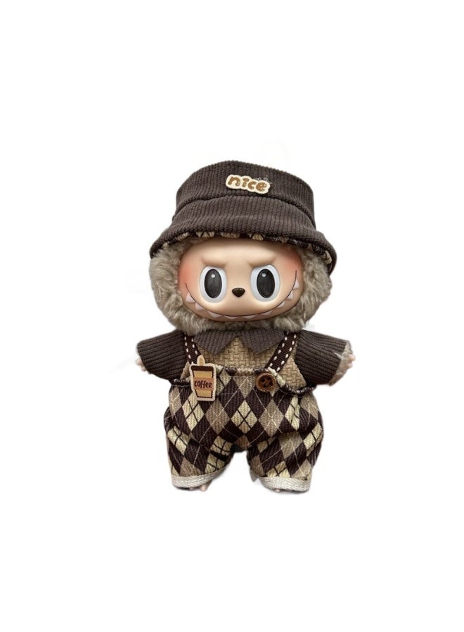 dxl Doll Clothes Compatible with 15/17cm Labubu, Doll Clothes Set, Fashion Doll Outfit Set Suitable for Labubu Accessories, Dress Up Clothes for Labubu( No Doll ) - Image 1