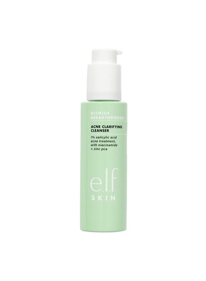 elf Skin Blemish Breakthrough Acne Clarifying Cleanser Facial Cleanser For Fighting Blemishes Infused With Salicylic Acid Vegan & Crueltyfree - Image 1