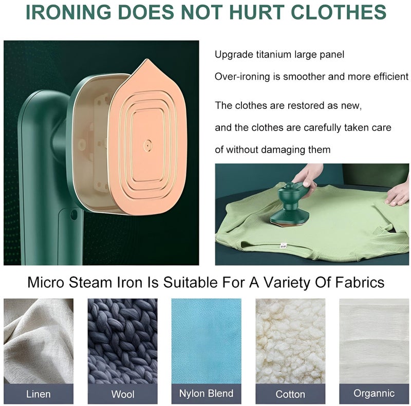 Mini Steam Iron - Designed for travelers, this 30-watt iron offers both dry and steam options for all fabric types. - Image 4