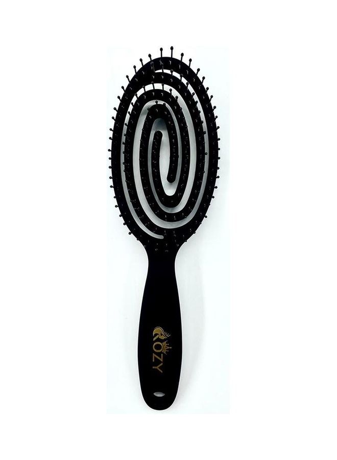 NIBEMINENT Premium Wet Hair Brush in Oval Shape Black 11cm - Image 1