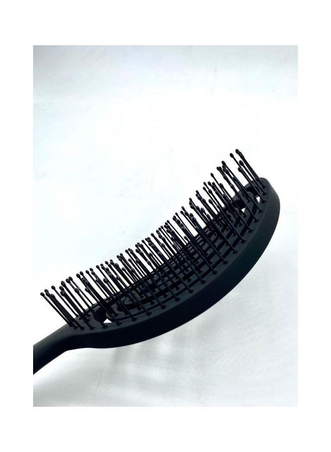 NIBEMINENT Premium Wet Hair Brush in Oval Shape Black 11cm - Image 2