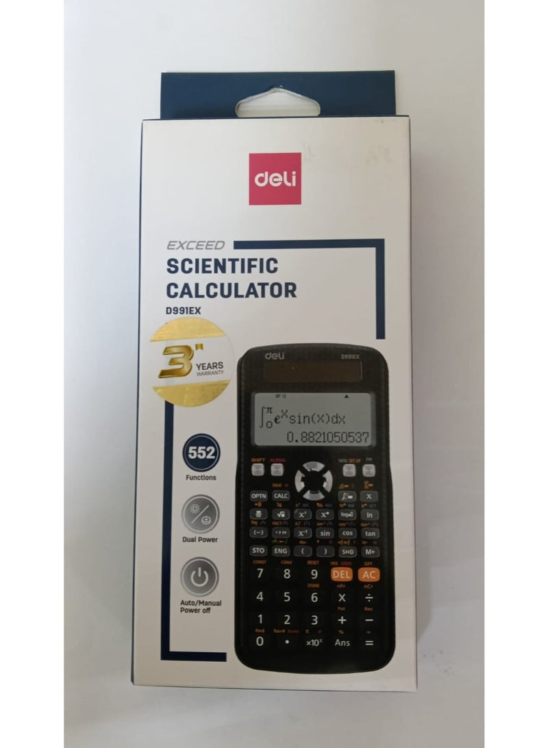 Deli D991EX Scientific Calculator with 552 Function - Image 1