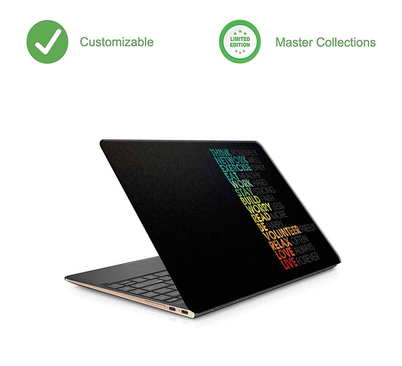 WALLTON - Motivational HD Quality Vinyl Laptop Skin Decal/Sticker Protector, Fits Dell, Hp, Lenovo, Toshiba, Acer, ASUS and for All Models Up to 11.6" - 15.6" Inch, Pack of 1 - Image 2