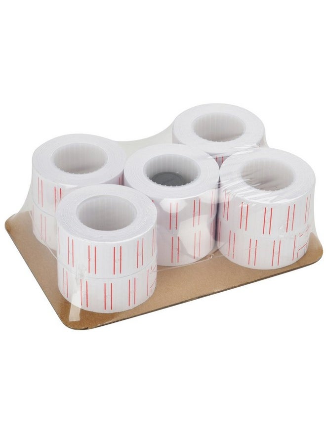 MFLABEL - 10 Rolls 6000Pcs White Price Gun Labels For Mx5500 - Image 1