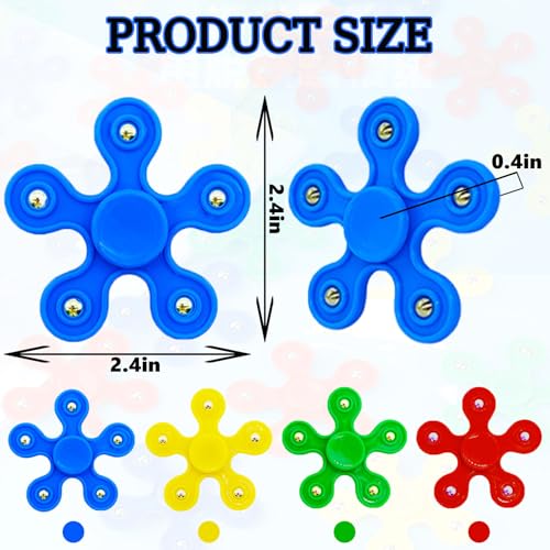 TGIQROVE 32PCS High Speed Fidget Spinners Bulk Quiet Bearing Stress Relief Toys for Kids Adults Party Favors Classroom Prizes Birthday Goodie Bag Fillers Stocking Stuffers - Image 5