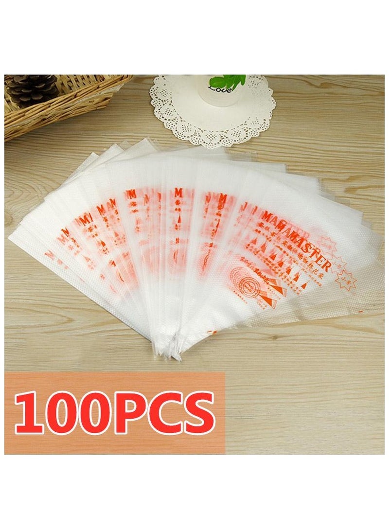 Disposable cream pastry bags for decorating cakes and desserts (100 bags)  - Image 5