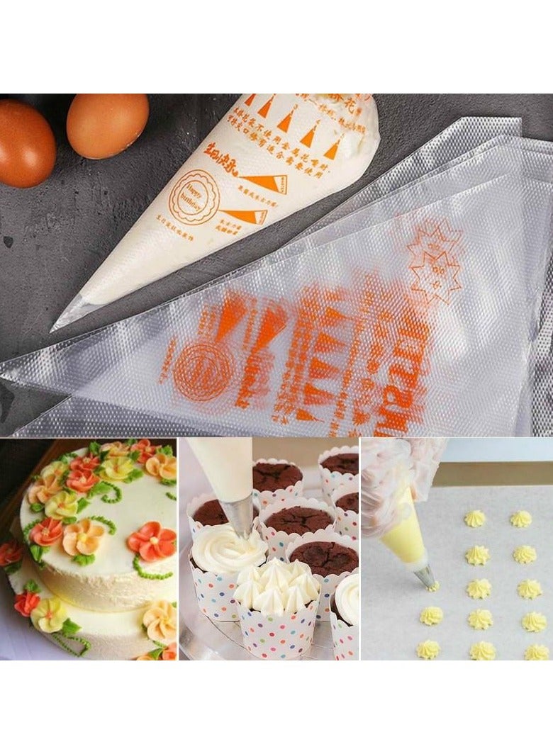 Disposable cream pastry bags for decorating cakes and desserts (100 bags)  - Image 4