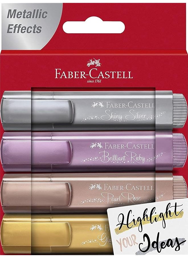 FABER-CASTELL - Textliner 46 Metallic Wallet Of 4 - Image 1