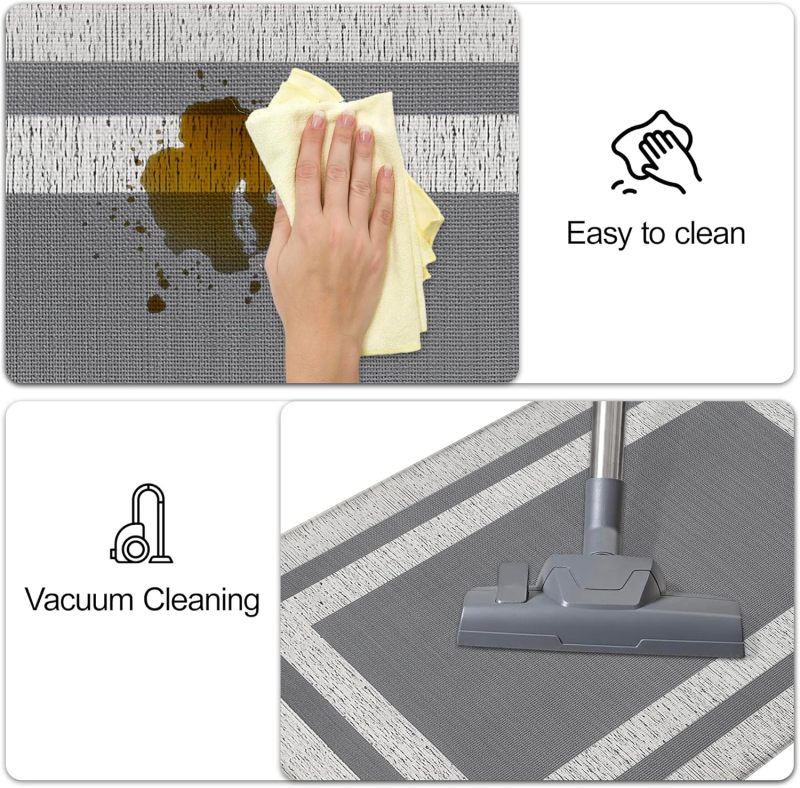 Anti-fatigue Mat: 20x39 Inch Gray Cushioned Ergonomic Support - Waterproof Non-slip Surface Standing Mat for Home Kitchen Office Long Standing Tasks - Image 5