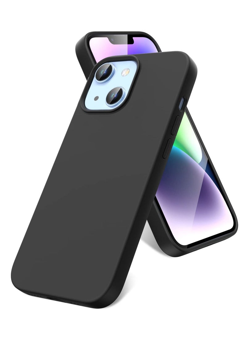 BORTONY iPhone 14 Case 6.1 Inch Liquid Silicone Full Rubber Protection Anti Scratch Drop Proof Protective Cover with Inside Soft Microfiber Lining for Apple iPhone 14 - Image 1