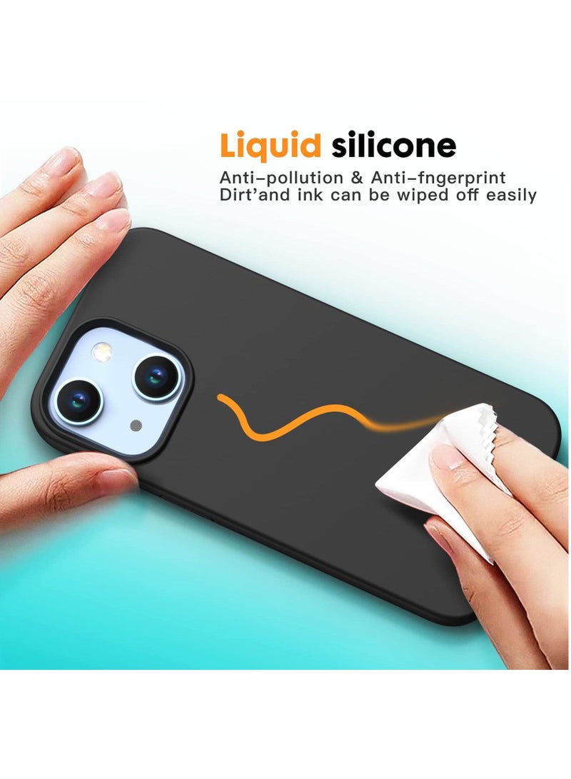 BORTONY iPhone 14 Case 6.1 Inch Liquid Silicone Full Rubber Protection Anti Scratch Drop Proof Protective Cover with Inside Soft Microfiber Lining for Apple iPhone 14 - Image 3