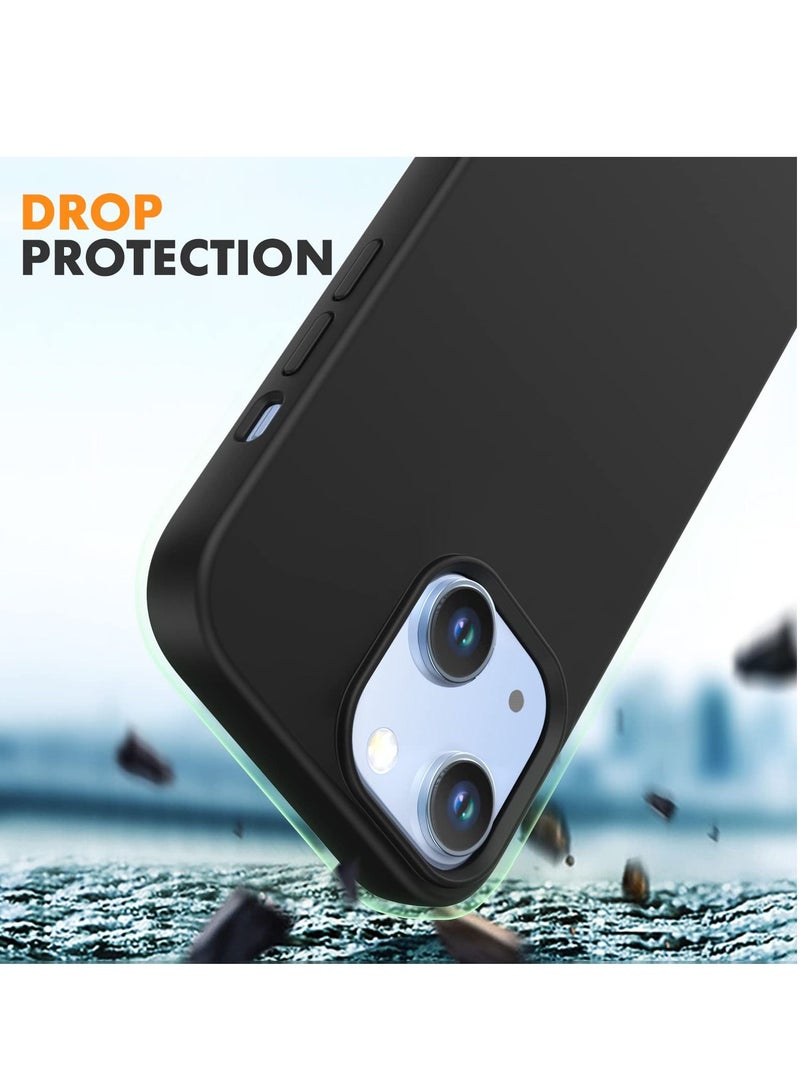 BORTONY iPhone 14 Case 6.1 Inch Liquid Silicone Full Rubber Protection Anti Scratch Drop Proof Protective Cover with Inside Soft Microfiber Lining for Apple iPhone 14 - Image 5