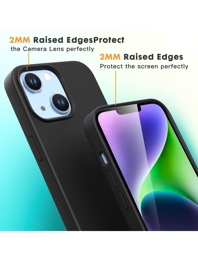 BORTONY iPhone 14 Case 6.1 Inch Liquid Silicone Full Rubber Protection Anti Scratch Drop Proof Protective Cover with Inside Soft Microfiber Lining for Apple iPhone 14 - Image 4