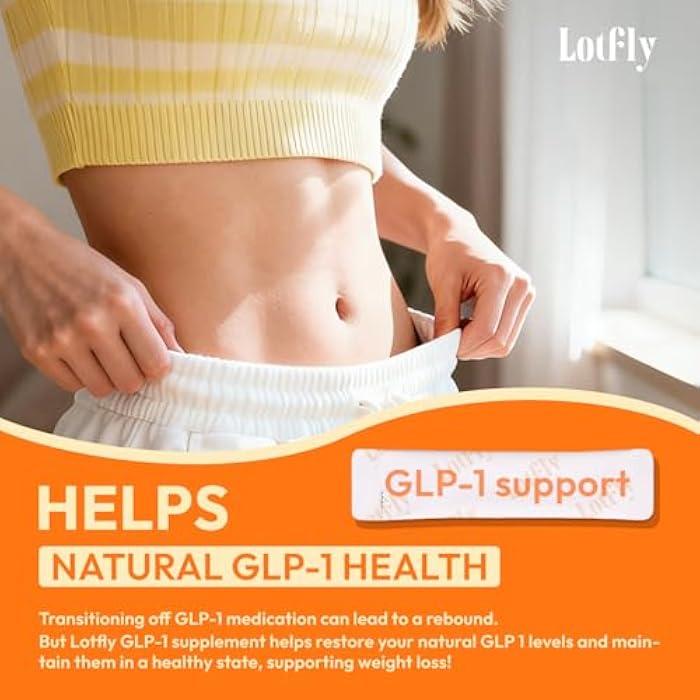 LOTFLY GLP-1 Supplement 15-in-1 Complex,GLP1 for Weight Loss GLP 1 Probiotic Powder for Control Appetite and Cravings,Appetite Suppressant,Metabolism Booster 30 Serving Packets - Image 4