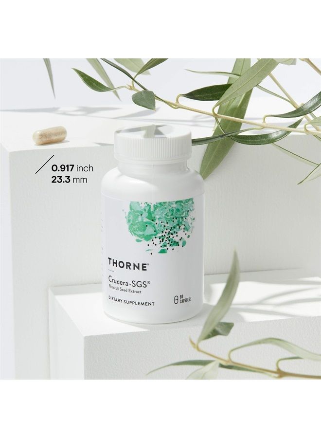 Thorne Research Thorne Crucera-SGS - Broccoli Seed Extract for Antioxidant Support - Sulforaphane Glucosinolate (SGS) - 60 Capsules - Image 1
