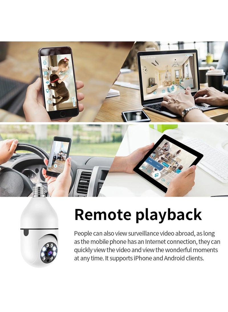 Sharpdo - SHARPDO 1080P Light Bulb HD Night Vision Camera, 360-Degree Rotation, WiFi Home Security Monitoring - Image 1