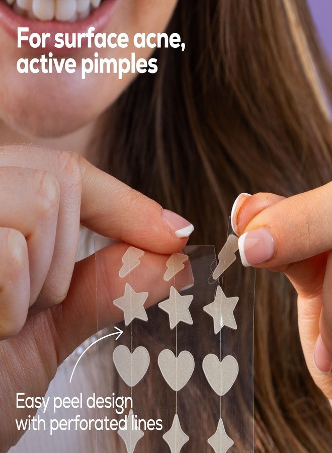 HANHOO Glow Blemish Patch, 24 Count, Glow in the Dark Pimple Patches, Multi-shaped Zit Stickers, Reduces Size of Blemishes, Acne Spot Treatment, Gentle Blemish Care, Korean Skincare - Image 4