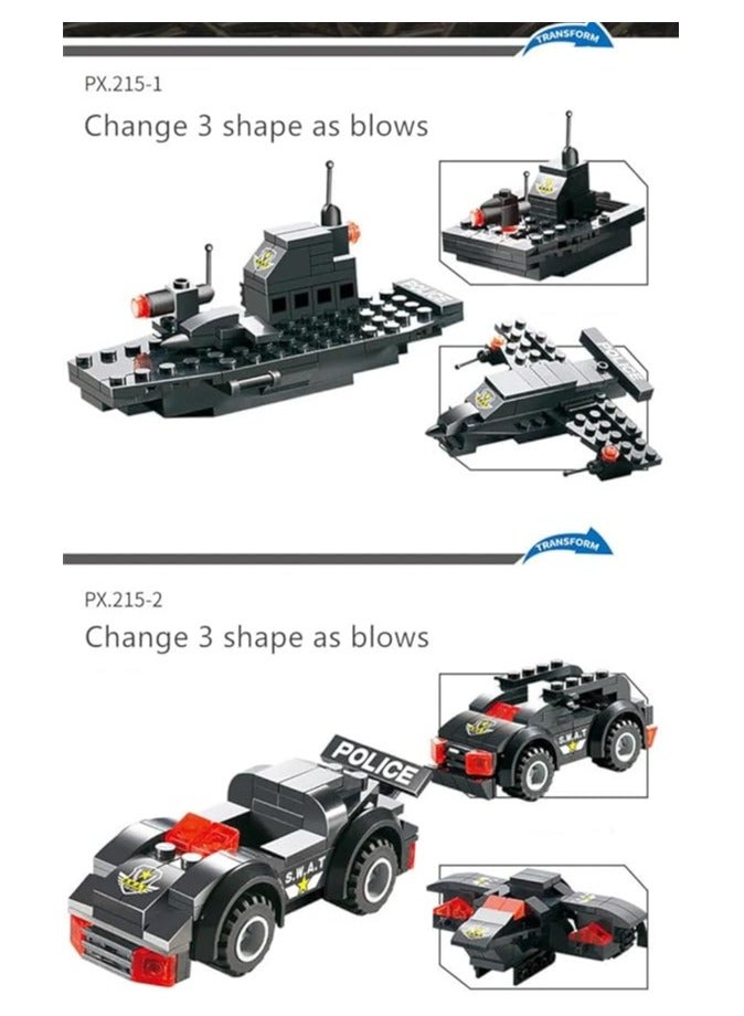 MYK 725 Pcs City Police SWAT ROBOCOP War Generals Robot Truck Building Blocks Sets Brinquedos Bricks Educational Toys for Children - Image 3