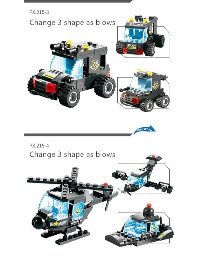 MYK 725 Pcs City Police SWAT ROBOCOP War Generals Robot Truck Building Blocks Sets Brinquedos Bricks Educational Toys for Children - Image 4
