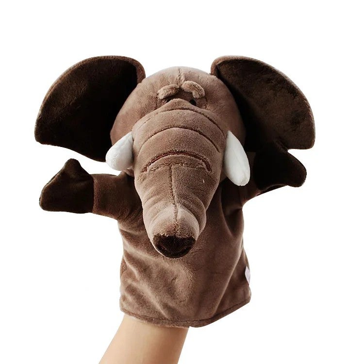 Y&D Stuffed Animal Toys - Kawaii Plush Puppet Dolls with Educational Features for Babies & Toddlers, Soft Lion Elephant Dinosaur Monkey Cuddly Toys, Perfect Gift for Children - Image 1