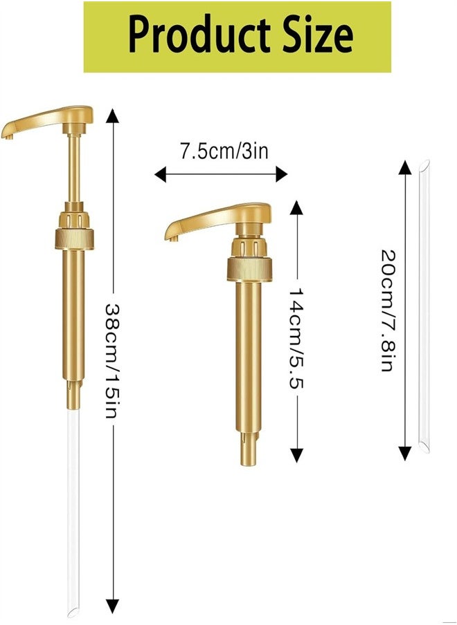 Generic Syrup Pump, 6pcs Coffee Syrup Dispenser Pump, Syrup Pump Dispenser Flavor Syrup Pump Caramel Syrup Pump Replacement for adding syrup to Coffee, Tea, Soda  - Image 2