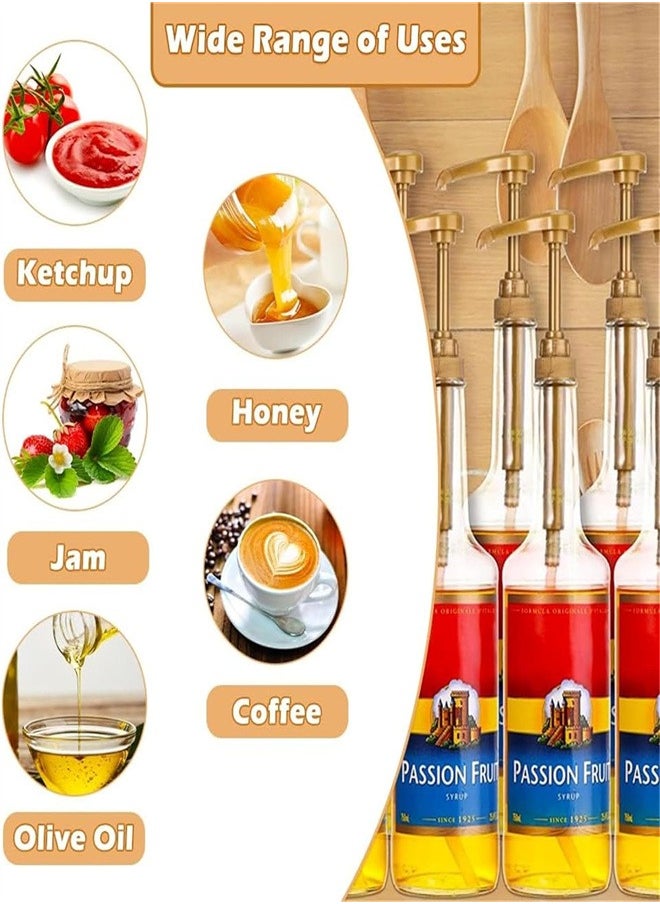 Generic Syrup Pump, 6pcs Coffee Syrup Dispenser Pump, Syrup Pump Dispenser Flavor Syrup Pump Caramel Syrup Pump Replacement for adding syrup to Coffee, Tea, Soda  - Image 5