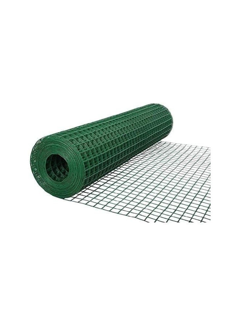KNP KNP 25 Mtr Wire Mesh Fencing, Galvanized PVC Coated Garden Fencing, Green Steel Nets for Farming Fence, Plant Chicken Wire Fence and Animals Hen-houses Small (1/2" X 4 FEET) 25 M  - Image 1