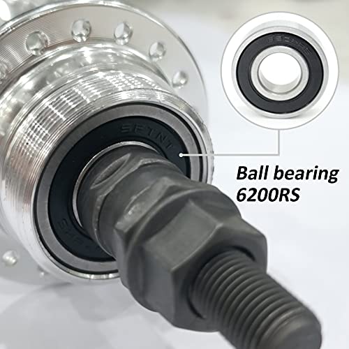 DONSP1986 Bike Wheel Part Bicycle hub, Bike Hub 36 Hole, Quick Release,Alum,One Pair,100mm x135mm Front Width and Rear Width - Image 3