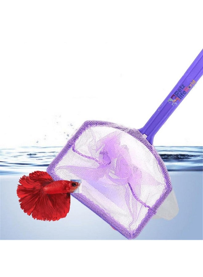 VAYINATO® Plastic Handle Small Aquarium Bowl Fish Net 4 Inch Pack of 2 Nos by Petzlifeworld - Image 3