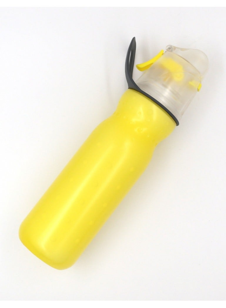 Sports water bottle, spray temperature control and cold preservation, large capacity 590ml, suitable for outdoor, sports field, home use - Image 4