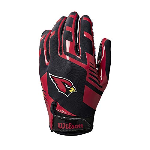 Wilson NFL Stretch Fit Football Gloves - Youth, Arizona Cardinals - Image 2