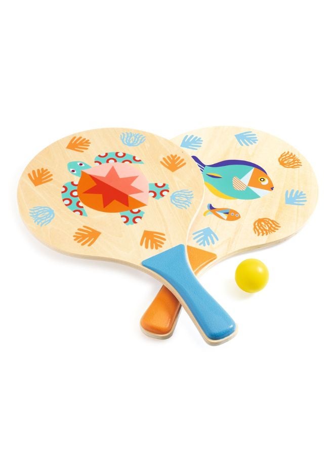 دجيكو مضرب تنس الشاطئ مع كرة - Image 1