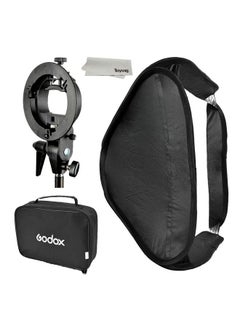 Softbox with S Type Bracket Bowens S Mount Holder Foldable Mini Size 8080cm Soft Box Kit for Flash Camera Studio Photography