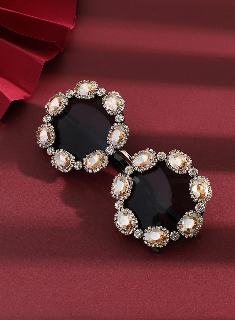 SOHI Enchanting Elegance: Embellished Artificial Sunglass Jewellery - Image 5