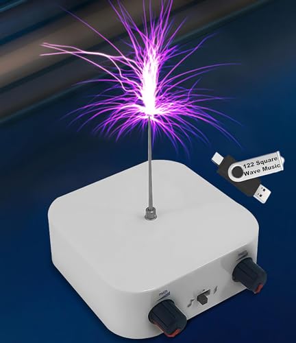Yoqanr Tesla Coil Music Solid State Bluetooth Tesla Coil Speaker Touchable Artificial Lightning Spark Gap Arc Generator Desktop Toy Arc Plasma Loudspeaker Electric Power Wireless Transmission Science - Image 5