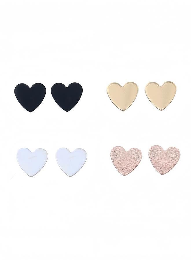 Take Two Set of 4 - Heart Shape Earrings - Image 3